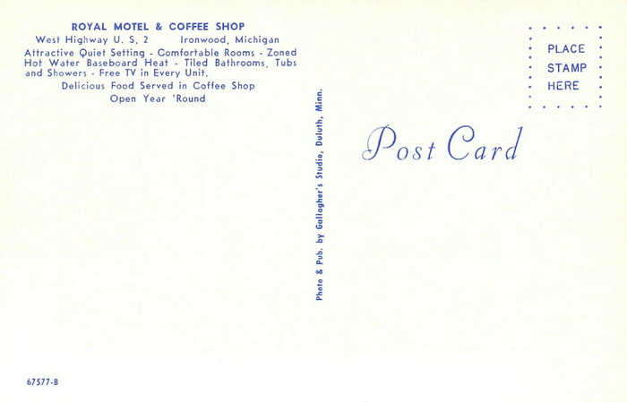 Royal Motel - Old Postcard View (newer photo)